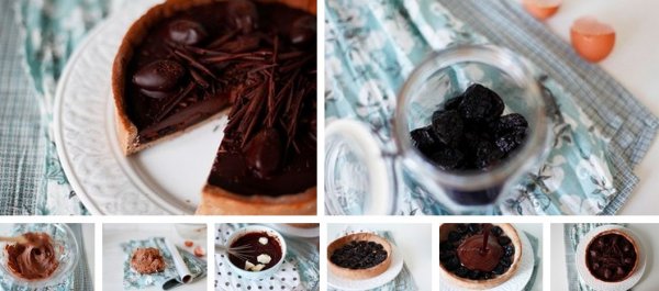 Шоколадный пирог с черносливом