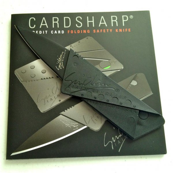 Дизайнерский нож-кредитка Cardsharp на 23 февраля мужу