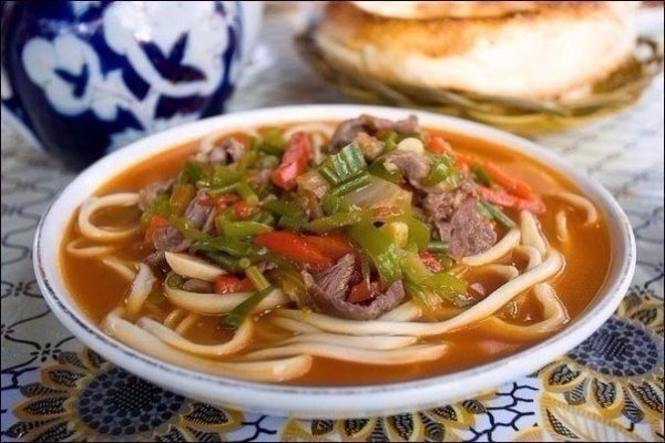 Узбекский густой суп Лагман