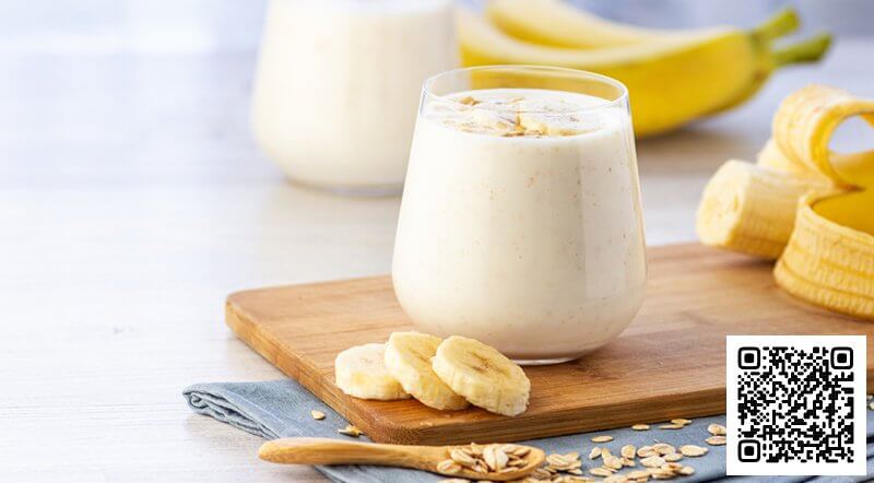 музи на основе растительного молока с бананом – идеальная замена завтраку